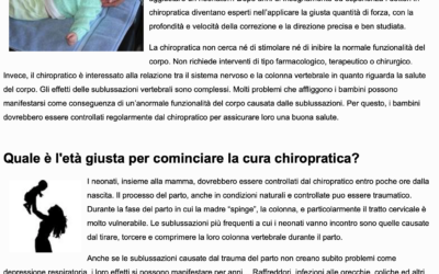 Chiropratica per bebè
