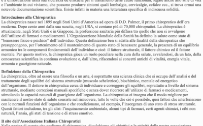 Introduzione alla Chiropratica