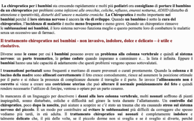 Chiropratica per bambini