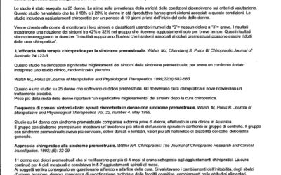 Mestruazioni e chiropratica