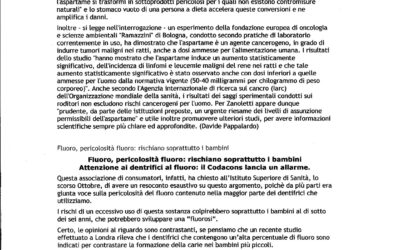 Aspartame rischioso