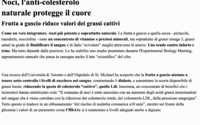 Noci, anti-colesterolo naturale.