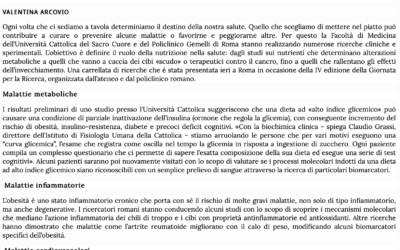 A tavola si può guarire, ma solo con il giusto cibo